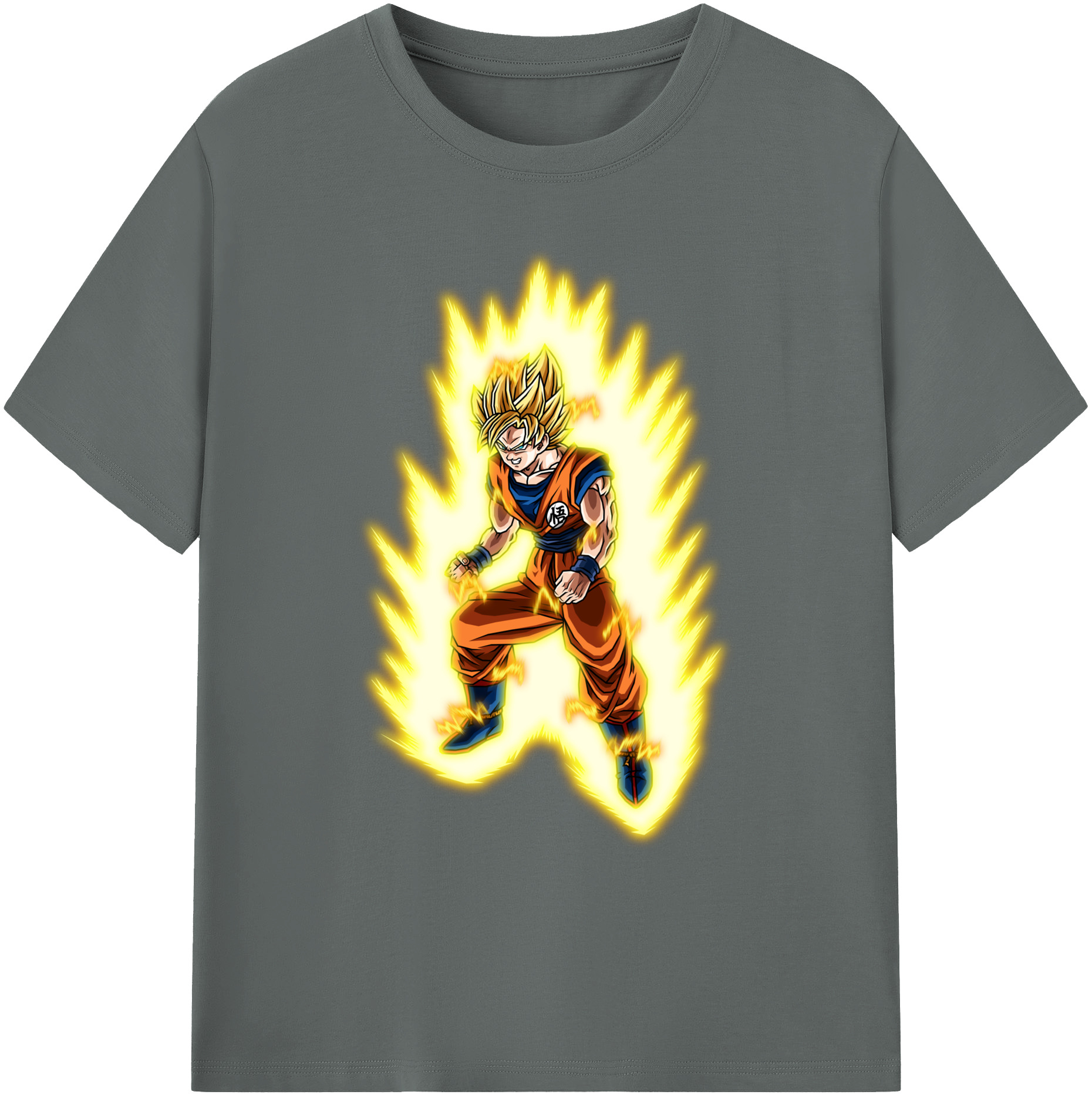 （画像用） ドラゴンボール 孫悟空（そん ごくう）Son Goku カカロット DRAGON BALL Kakarotto 綿100％ メンズ半袖Tシャツ｜肌触りやわらか＆通気性